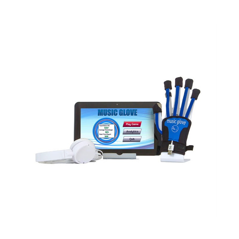MusicGlove + Gant de rééducation pour tablette. Rééducation de la main et du doigt.